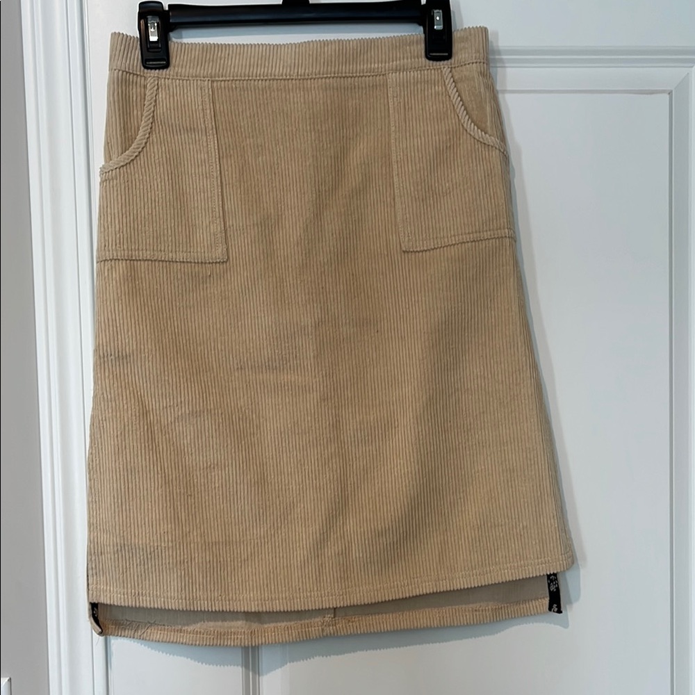 POL Tan Corduroy Skirt small